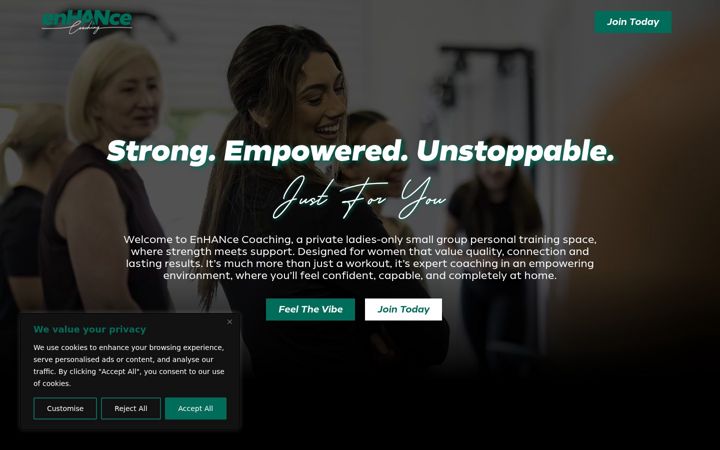 Screenshot von enhance-coaching.co.uk