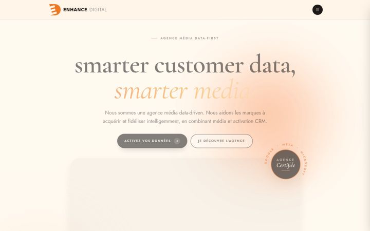 Screenshot of enhance-digital.fr