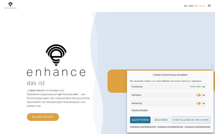 Captura de pantalla de enhance-university.de