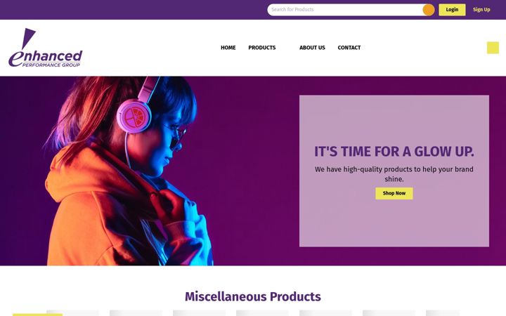 Screenshot of enhanced-perform.com