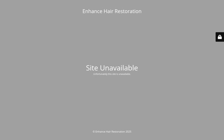 Kuvakaappaus sivustosta enhancehairrestoration.co.uk