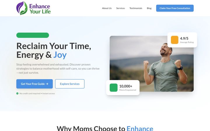 Screenshot of enhanceyourlife.mom