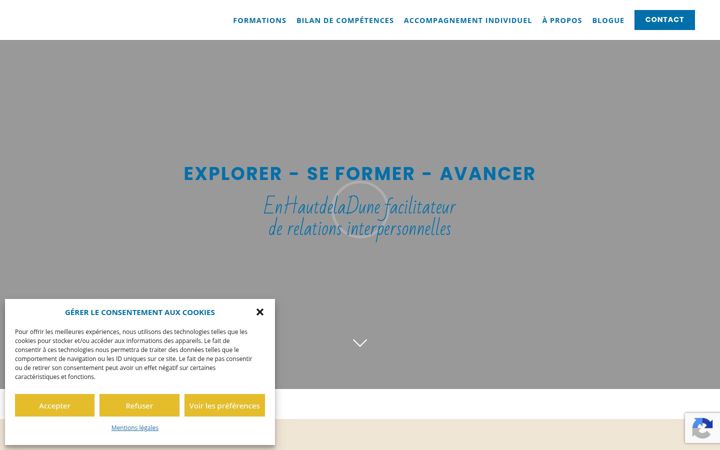 Screenshot of enhautdeladune.fr