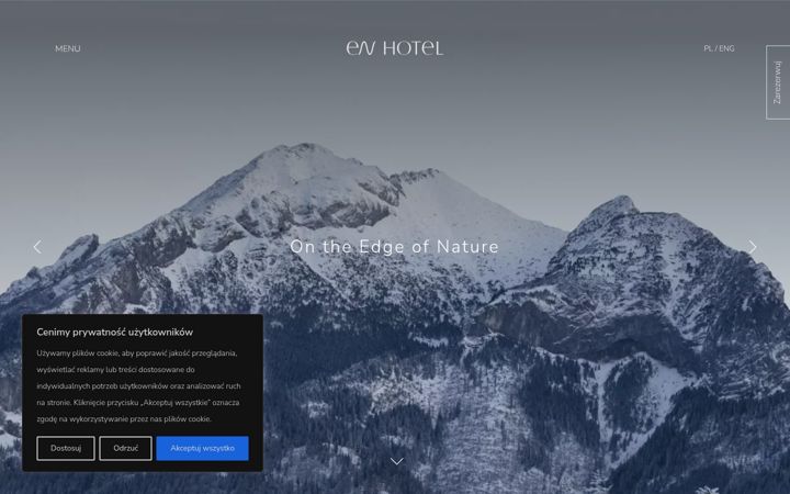 Snímek obrazovky enhotel.pl