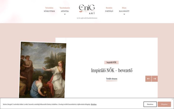Screenshot di enigart.hu