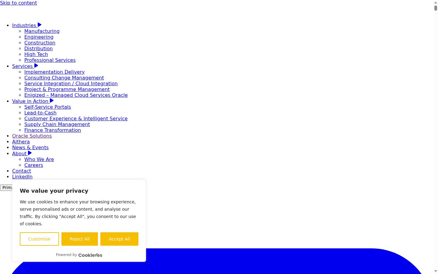 Screenshot des Einwilligungsbanners vor jeglicher Interaktion