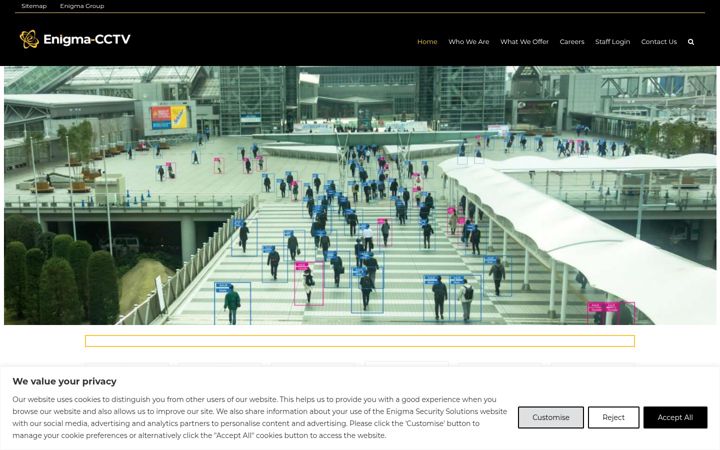 Screenshot of enigma-cctv.com