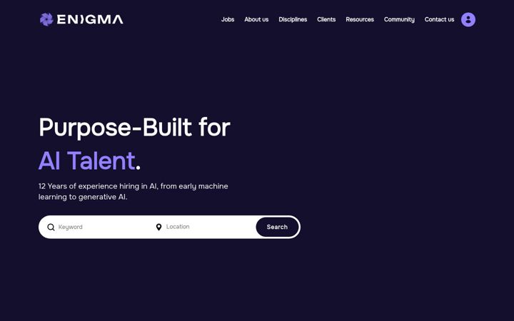 Screenshot di enigma-rec.ai