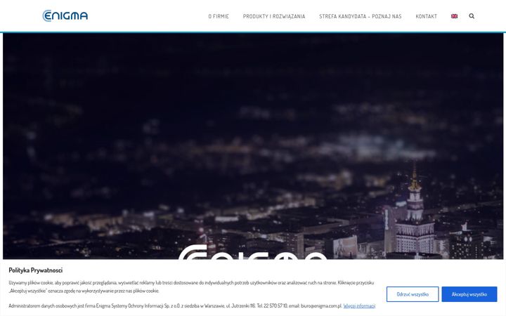 Snímek obrazovky enigma.com.pl