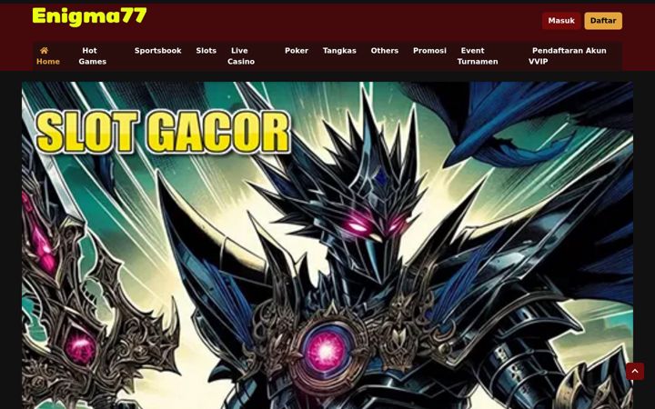 Screenshot of enigma77.com