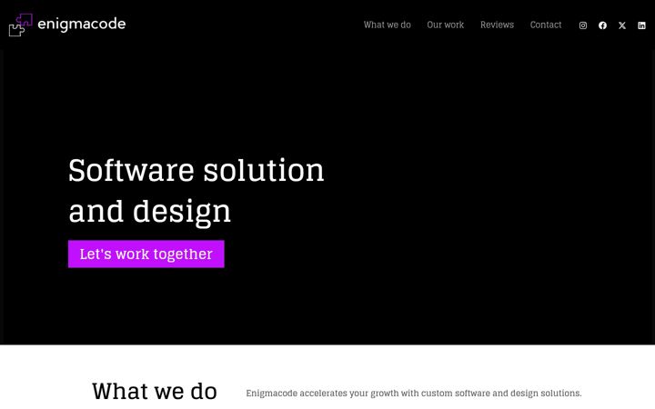 Screenshot di enigmacode.net