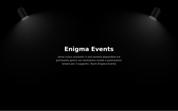 Snimka zaslona za enigmaevents.it