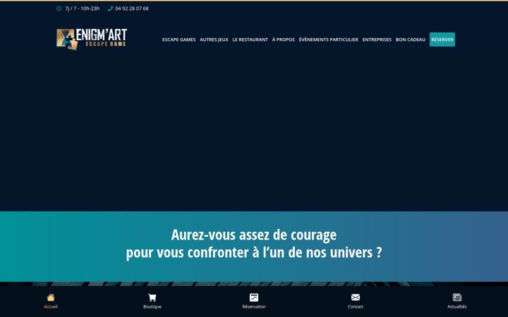 Screenshot of enigmart.fr