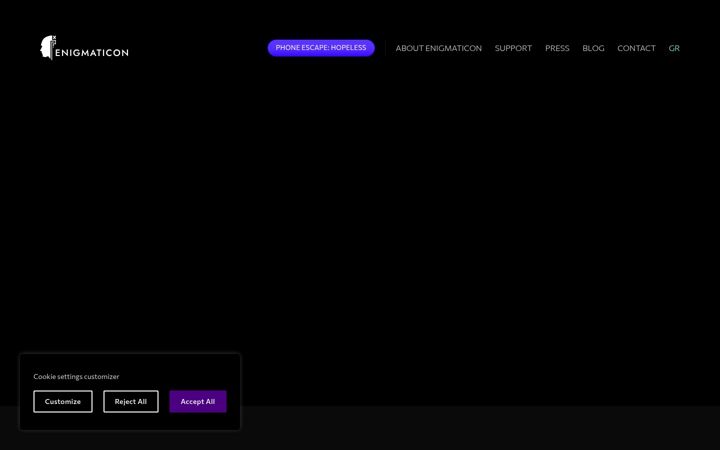 Screenshot of enigmaticon.com