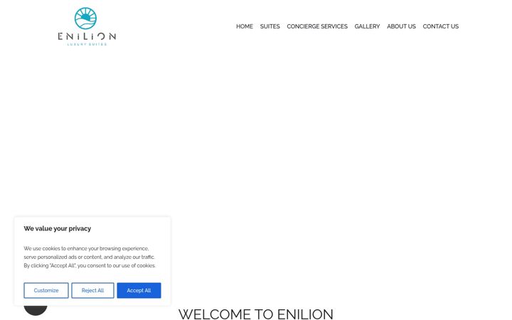 Screenshot of enilionluxurysuites.com