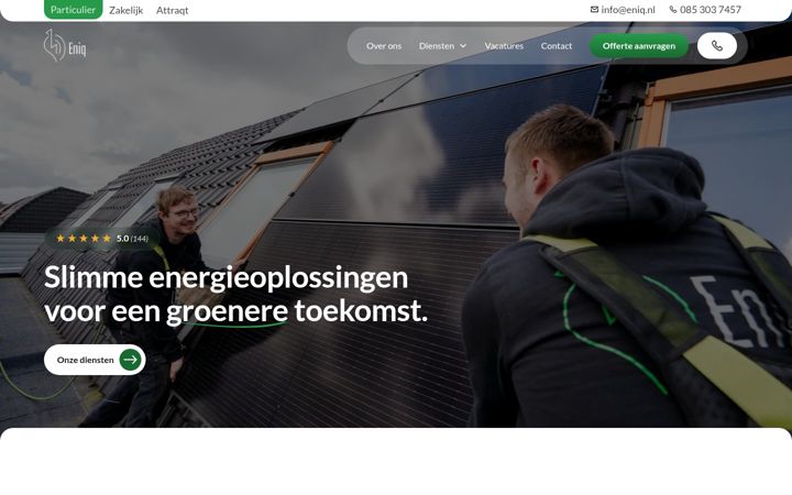 Captură de ecran a eniq.nl