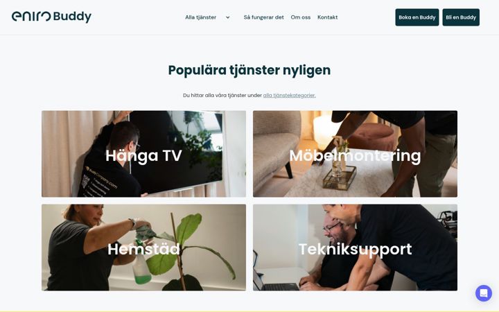 Screenshot of enirobuddy.se
