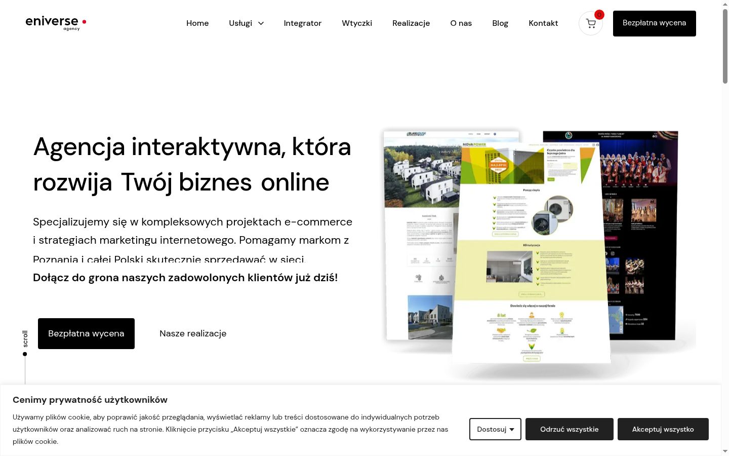 Snímek obrazovky baneru souhlasu zobrazeného před jakoukoli interakcí