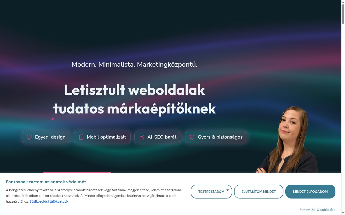 Screenshot tal-banner tal-kunsens muri qabel kwalunkwe interazzjoni