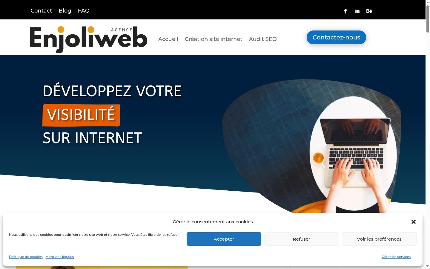 Screenshot tal-banner tal-kunsens muri qabel kwalunkwe interazzjoni