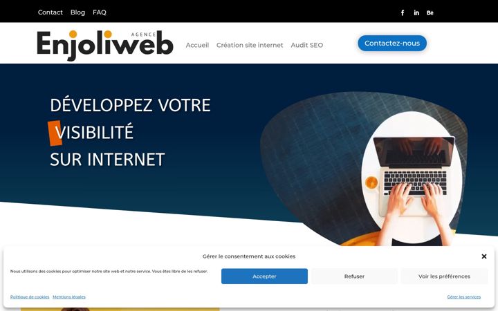 Screenshot of enjoliweb.com