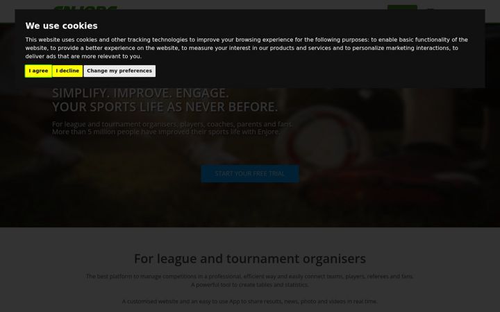 Screenshot of enjore.com