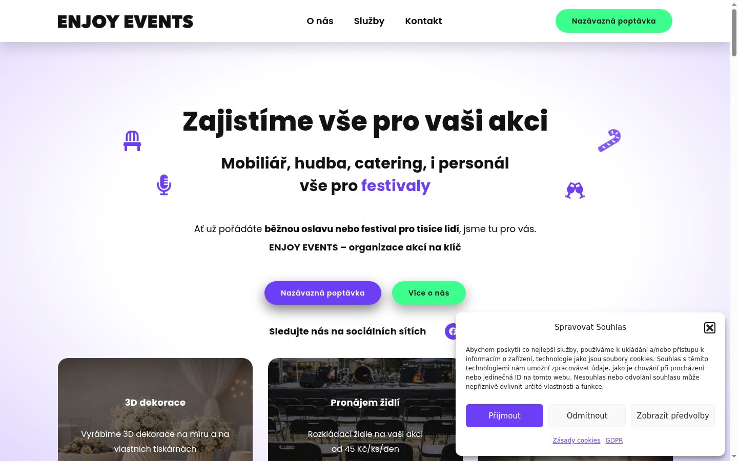 Képernyőkép a bármilyen interakció előtt megjelenő hozzájárulási bannerről