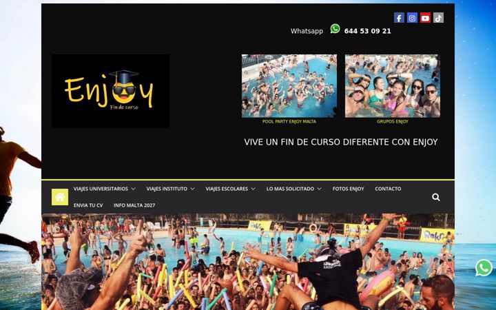 Екранна снимка на enjoyfindecurso.es