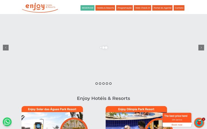 Screenshot of enjoyhoteis.com.br