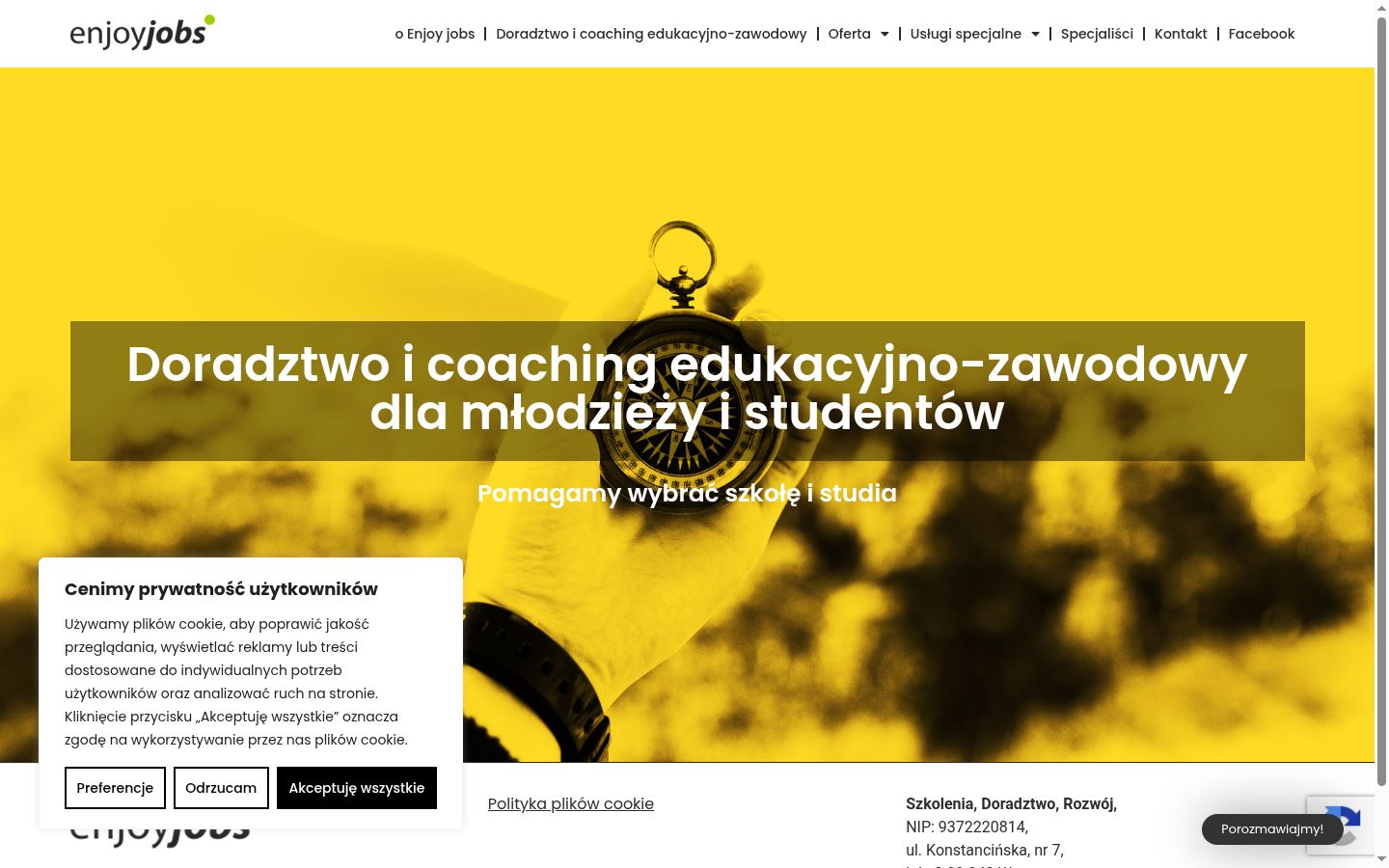 Snímek obrazovky baneru souhlasu zobrazeného před jakoukoli interakcí