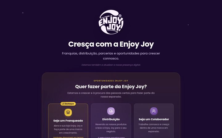 Screenshot of enjoyjoygroup.com