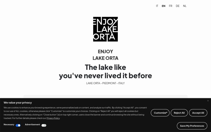 Screenshot of enjoylakeorta.com