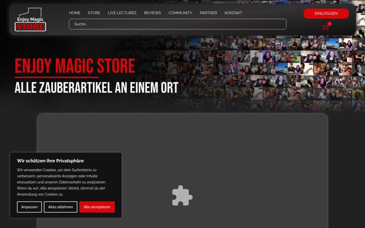 Screenshot of enjoymagic-store.com