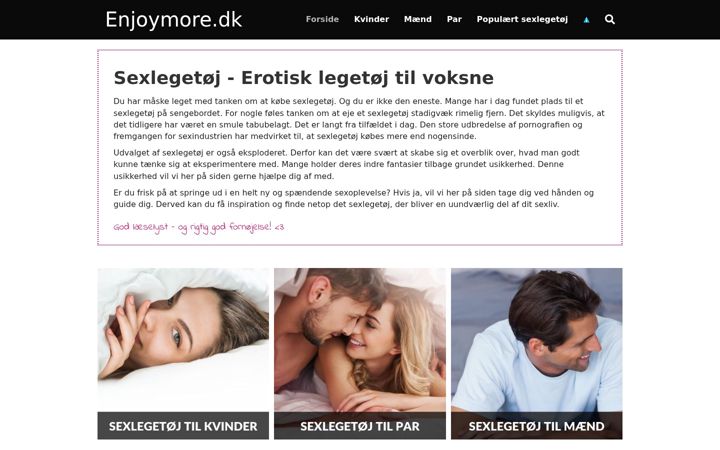 Skärmbild av enjoymore.dk