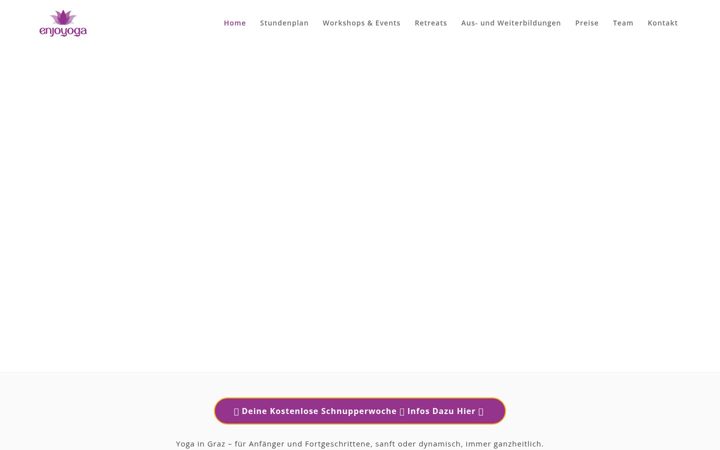 Екранна снимка на enjoyoga.at
