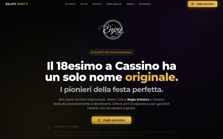 Screenshot of enjoyparty.it