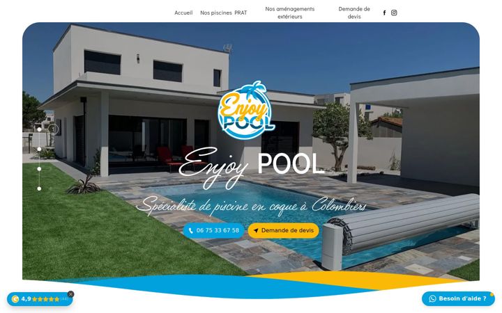 Screenshot of enjoypool.fr