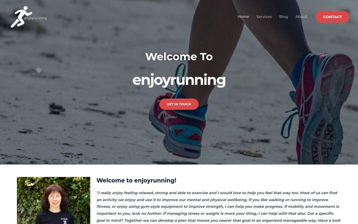 Screenshot of enjoyrunning.net