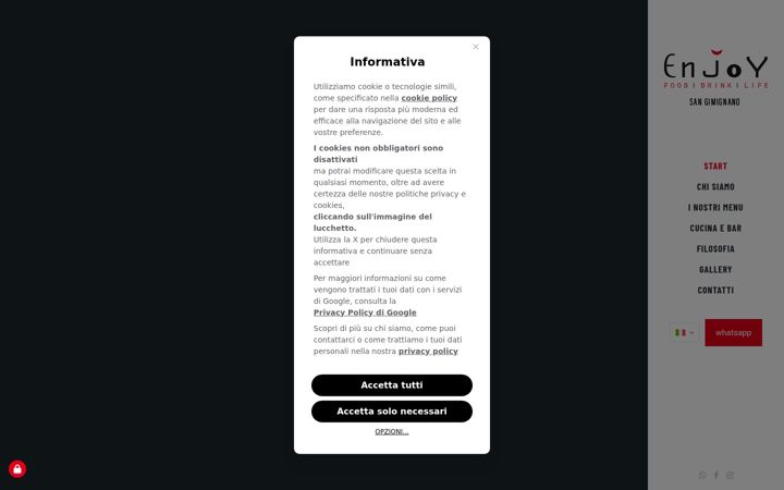 Screenshot of enjoysangimignano.com