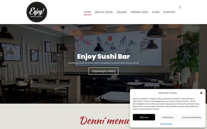Screenshot of enjoysushibar.cz