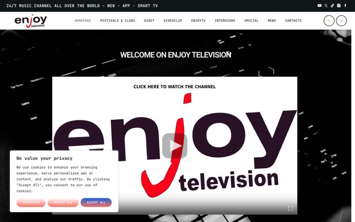 Screenshot of enjoytelevision.com
