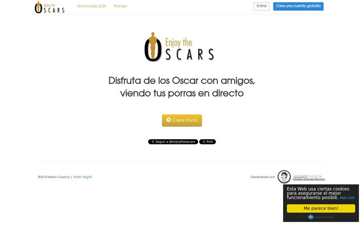 Screenshot of enjoytheoscars.com