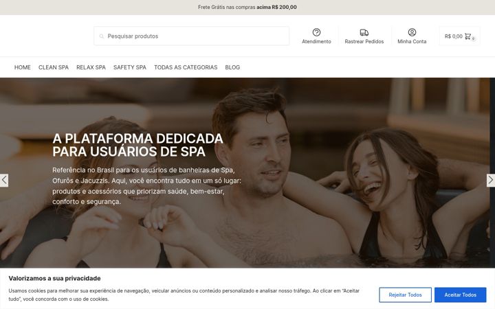 Screenshot of enjoyyourspa.com.br
