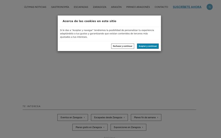 Screenshot of enjoyzaragoza.es