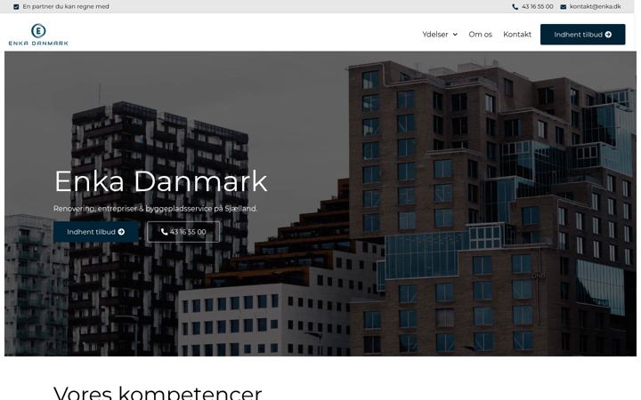 Screenshot of enka.dk
