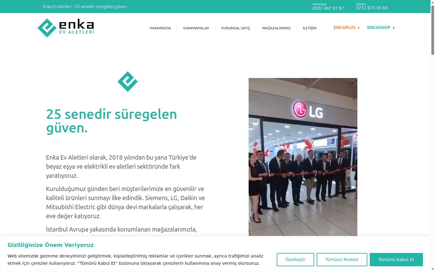 Screenshot tal-banner tal-kunsens muri qabel kwalunkwe interazzjoni