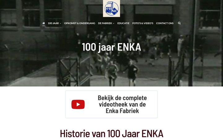 Screenshot of enkahistorie.nl