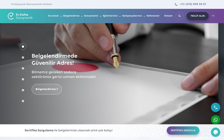 Screenshot of enkalitedanismanlik.com