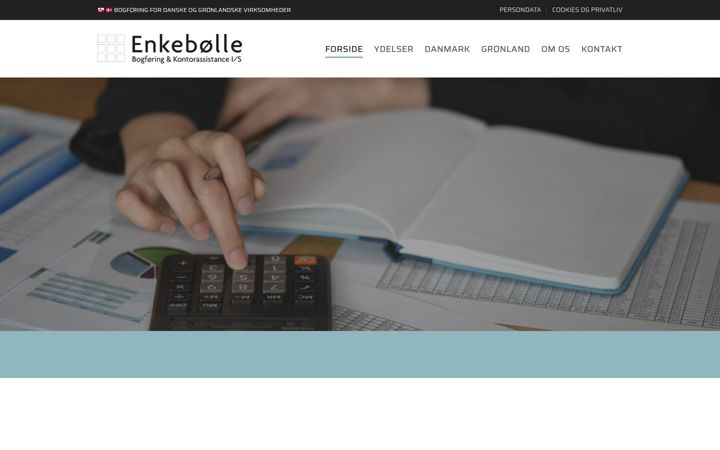 Screenshot of enkeboelle-bogfoering.dk