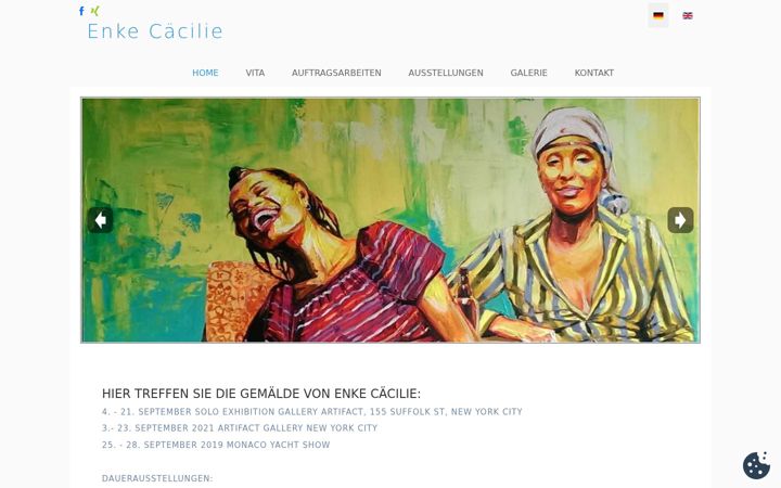 Screenshot of enkecaecilie.de
